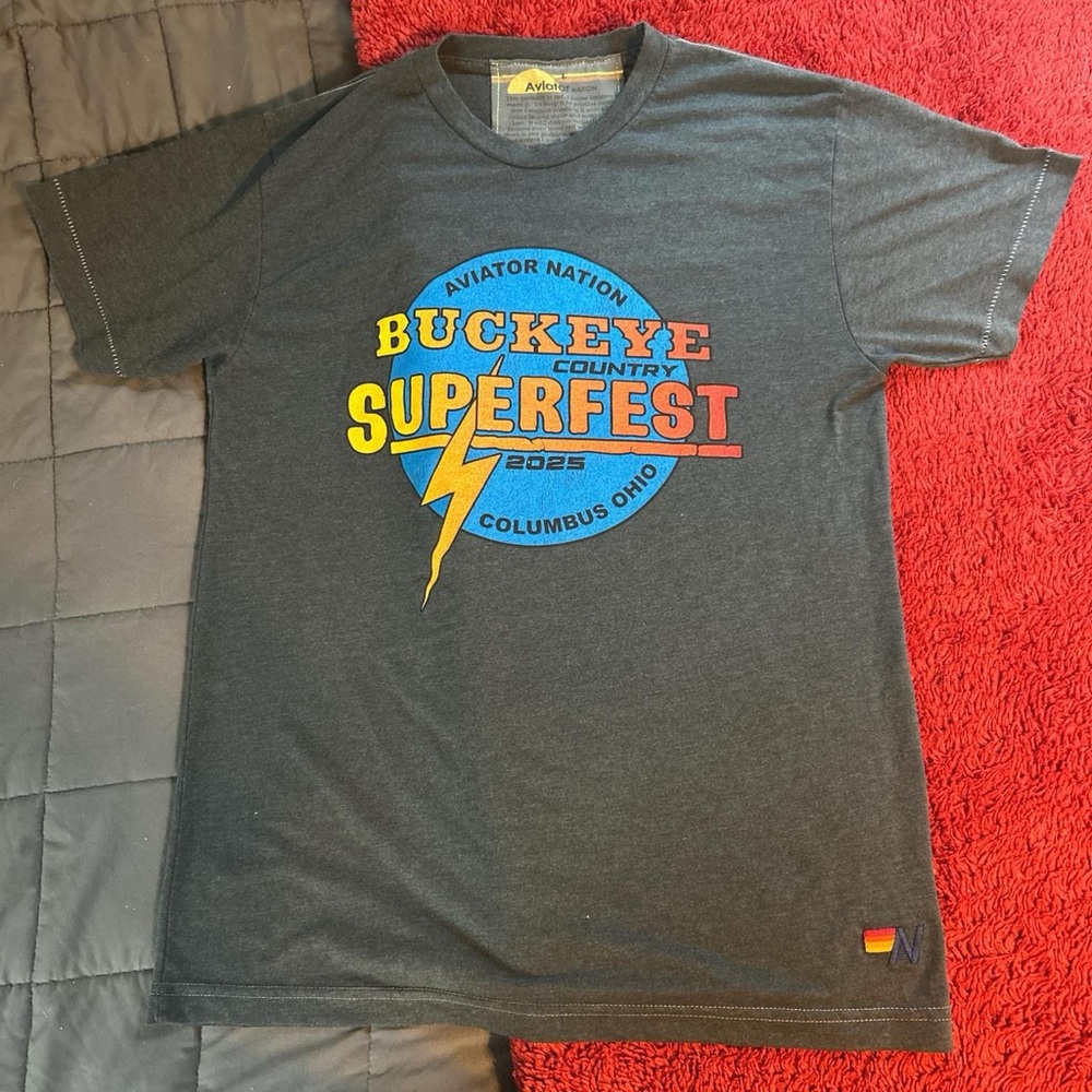 Aviator Nation Gray Short Sleeve Tee